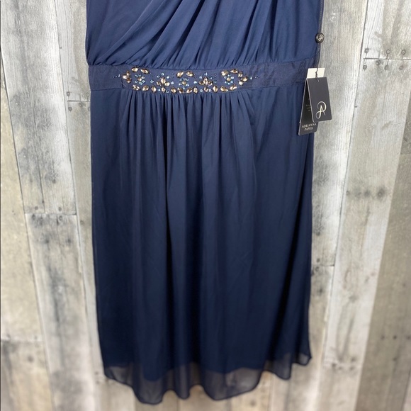 Adrianna Papell Love Story Midnight Dress Size 12 - Picture 3 of 8